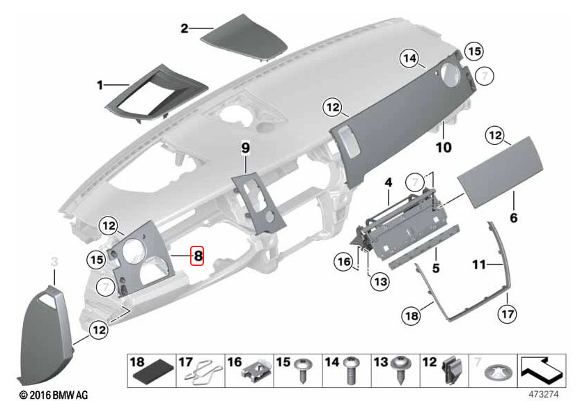 Rolls-Royce Dawn 2017-2023 FRONT+LEFT Air vent