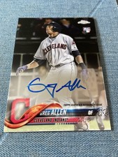 2018 Topps Chrome - Rookie Autographs Greg Allen #RA-GA (AU, RC)