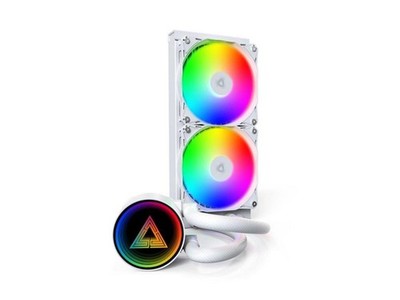 MONTECH LightFlow ARGB 240 CPU Liquid Cooler, 240mm AIO with 3100RPM Pump, 2x120