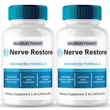 Nerve Restore For Neuropathy Capsules Advanced Formula Supplement Pills (2 Pack)
