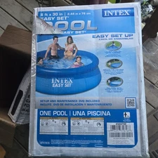 Intex Easy Set 8ft x 30in Inflatable Above Ground Pool Quick Set-Up NEW