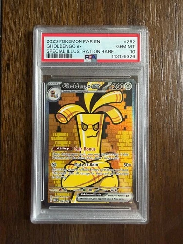 Psa 10 Gholdengo Ex 252/182 Paradox Rift Pokemon SIR