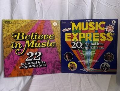 Music Express Top 20 Hits Vintage Vinyl Lp 1975 Ktel Records Original Hits Stars