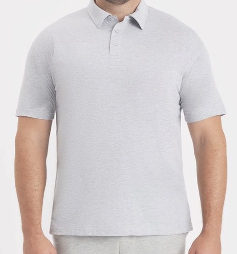 Built different Short Sleeve Polo Shirt. Heather Grey. 2XL. NWT. - Picture 2 of 4