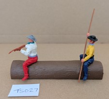 Timpo Cowboys On A Log Raft  - Excellent Condition 