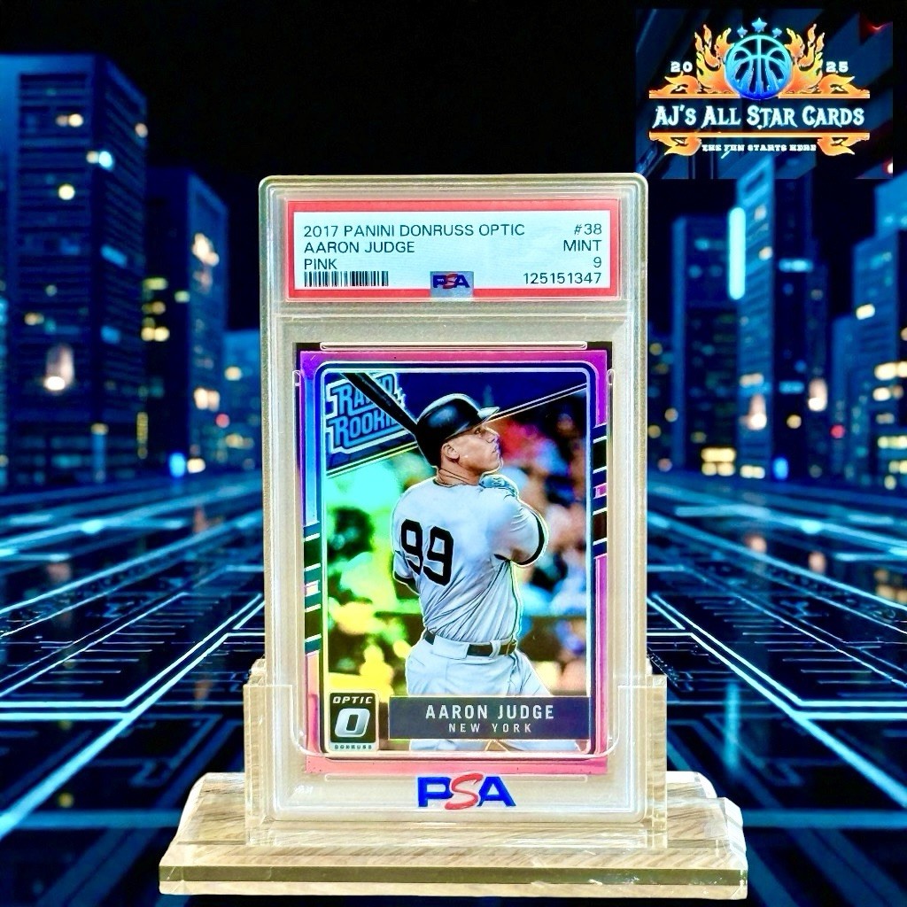 🎟️🫵2017 Donruss Optic Aaron Judge Rated Rookie PINK (RC)✨🔥
