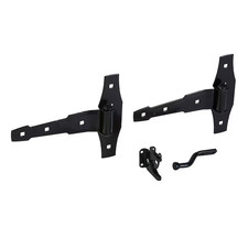 National Hardware 8-in Black Gate hardware kit