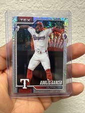 Adolis Garcia 2026 Topps Series 1 Holo Foil Parallel Texas Rangers #318