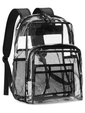 Clear Backpack for School, Heavy Duty Transparent Bookbag Reinforced Biuld,...