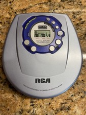 RCA Portable CD Player Bass Boost Walkman Discman  Blue RP-2300A