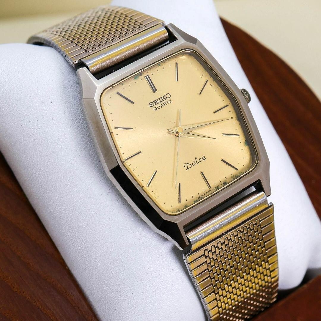 Seiko Cemented Quartz Watch Pre-Owned Carbide NSAG 1716 Bezel Dolce - vintagewatches.pk