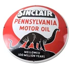 Vintage Sinclair Gasoline Sign - Porcelain Service Gas Pump Sign