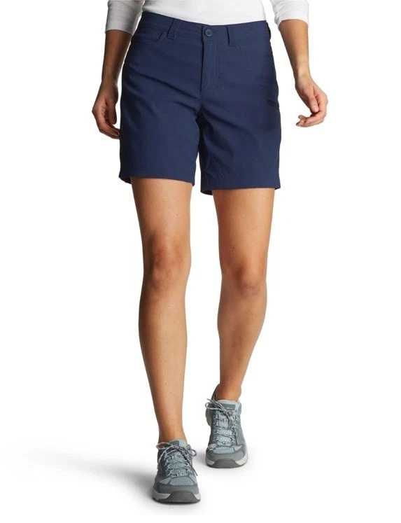 $60 Eddie Bauer Women’s Rainier shorts- Navy Indigo - Size 14 (35”W) - NEW Tags
