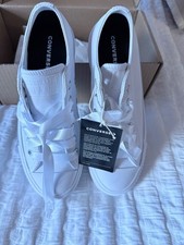 Converse All Star Custom  Just Married   Wedding Platform Sneakers W4.5/M6.5