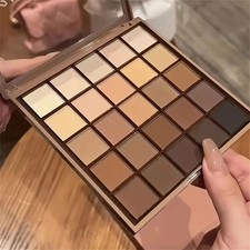 25-Color Eyeshadow Palette Neutral Gray Brown Earth Tones Coffee Chocolate
