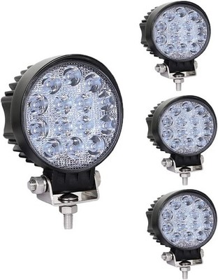 42W Led round Light 4.5'' Led Light Pods Spot Flood Work Lights Off-Road 4Pc
