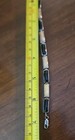 925 China Stamped: Vintage; Sterling 925 Black & Pearl Enamel Link Bracelet 7.1” — photo 4