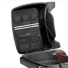 Tour Pack Lid Organizer Trunk Lid Pouch Tool Luggage Storage Bag with 8