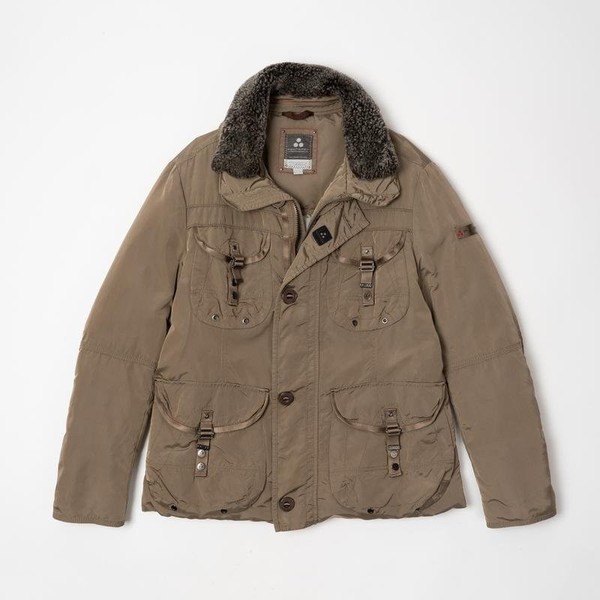 Men Peuterey Down Jacket Beige 40 /L / 48