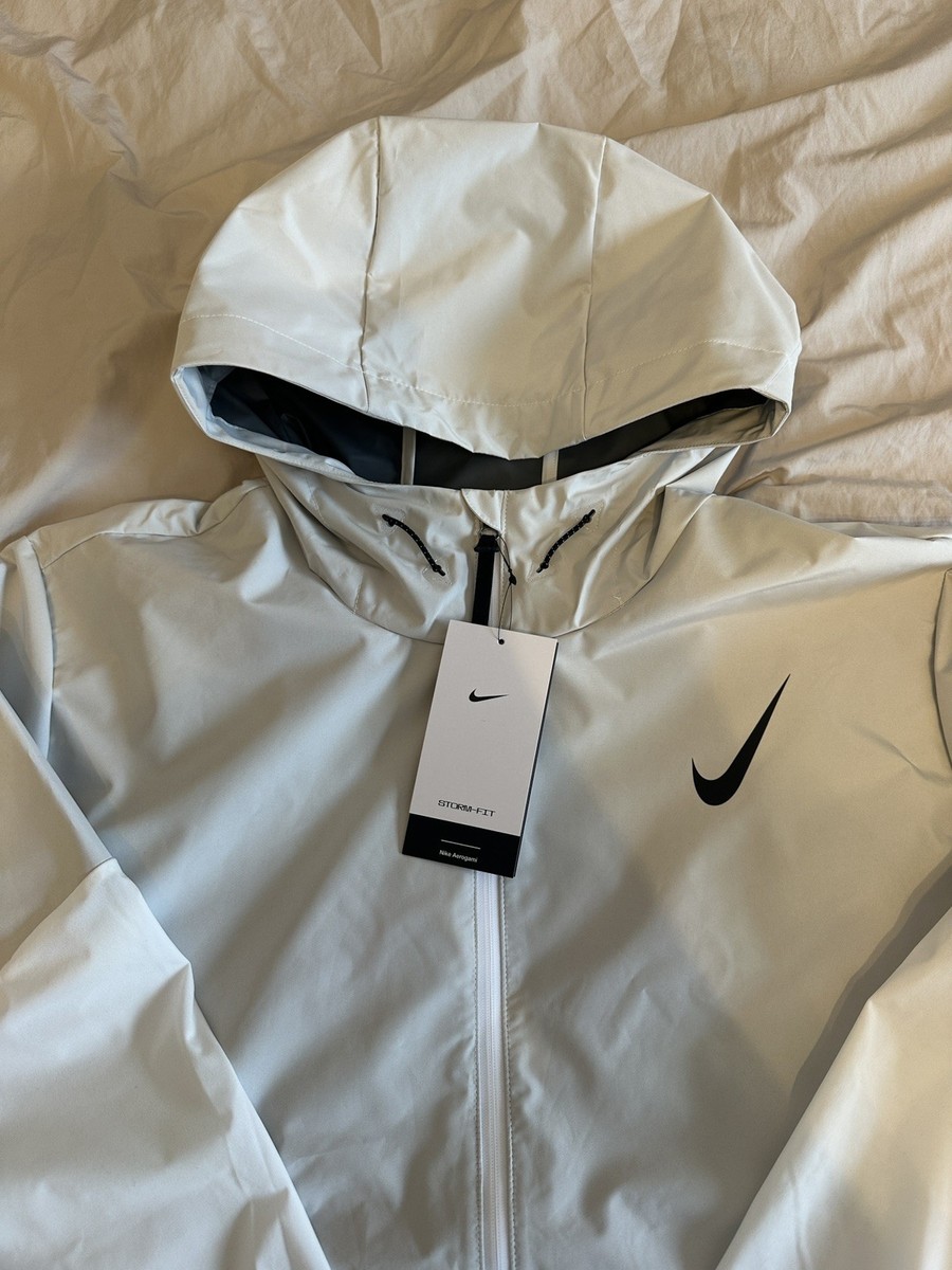 Nike AeroSwift Storm-Fit Aerogami Running Jacket White Men's Size