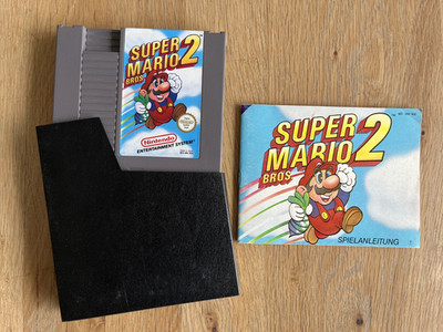 Super Mario Bros. 2 NES (PAL B) mit Anleitung, sehr guter Zustand