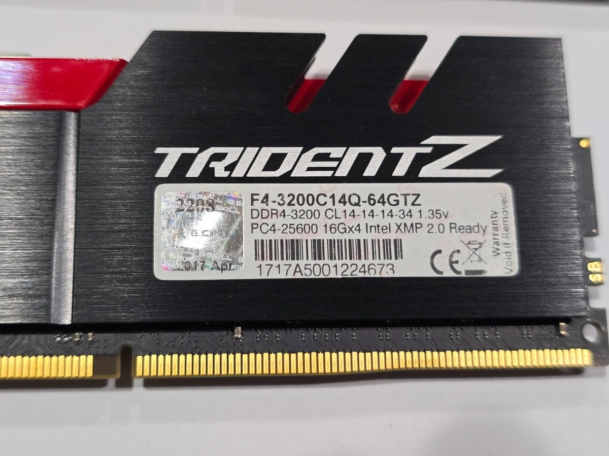 ✓✓ G.SKILL TridentZ 32GB (2x16GB) 3200 MHz *14-14-14-34* (B-Die