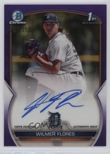 2023 Bowman Chrome Prospect Purple Refractor /250 Wilmer Flores #CPA-WF Auto