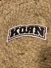 Vtg KORN STICKER COLLECTIBLE RARE 90s Nu METAL WINDOW DECAL 4  Band Logo