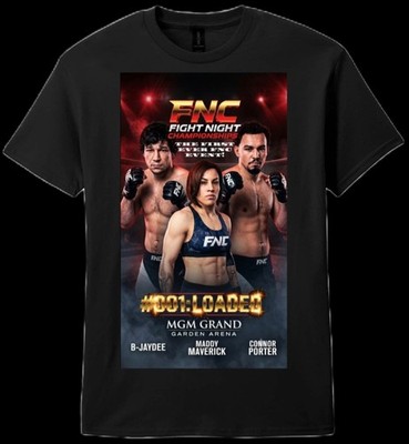 FIGHT NIGHT CHAMPIONS: LOADED FIRST EVENT CUSTOM POSTER T-SHIRT READ DESCRIPTION