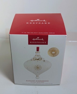 Hallmark+ Exclusive Holiday Heirlooms Elegant Evergreens Keepsake Ornament 2025