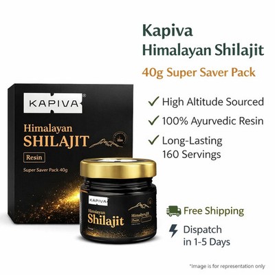 Kapiva Shilajit Gold Resin 40g Ayurvedic Energy Stamina Support Pure Gold