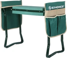 SONGMICS Garden Kneeler and Seat, Multifunctional Garden Kneeling Bench, Gardeni