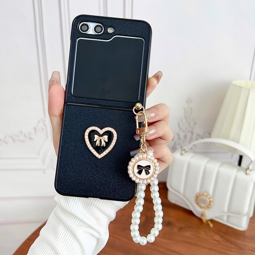 For Samsung Galaxy Z Flip5/4/3 Phone Case Luxury Leather Shockproof Flip Cover - Picture 8 of 27
