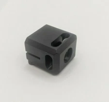 9mm 1/2x28 TPI for PSA Dagger Muzzle Brake Compensator - Anodized Black Aluminum