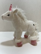 Toys  R  Us FAO Schwarz Unicorn Plush Stuffed Animal Horse Pony 9" 2013 
