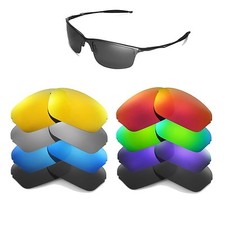 Walleva Replacement Lenses for Oakley Half Wire 2.0 Sunglasses-Multiple Options