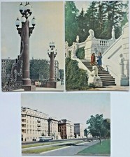 1950s Vintage Postcards MOSCOW Iskusstvo USSR Set of 3 Collectible