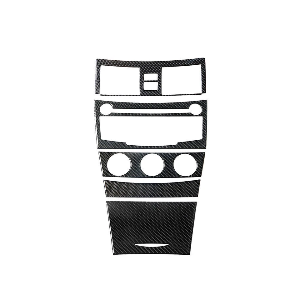 Cubierta de consola central interior de fibra de carbono 5 piezas para Toyota Camry 2007-2011 Foto 2 de 4