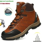 Mens Work Boots Steel toe boots Safety Shoes Waterproof Indestructible Sneakers