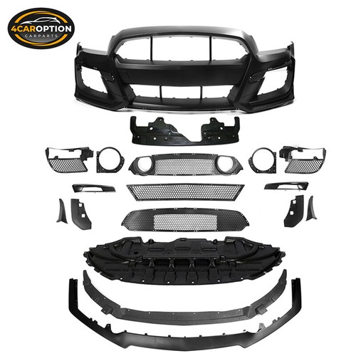Fits 10-14 Ford Mustang GT500 to S550 GT500 Style Front Bumper Cover Bodykit - Picture 1 of 10