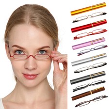Slim Mini Reading Glasses Pocket Retro Readers with Case 1.0 1.5 2.0 2.5 3.0 4.0