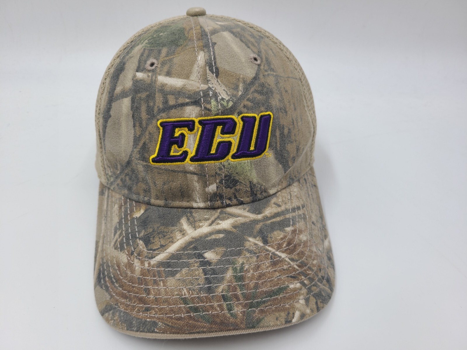 East Carolina University ECU Pirates Camo The Game Mesh Flex Fitted OSFM Hat Cap