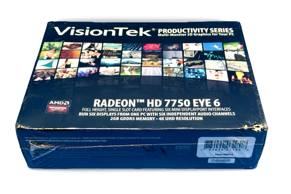 VisionTek 900614 Video Card Radeon HD 7750 Eye 6 NEW/SEALED NOS 2GB  4K Free S&H - Image 3 of 4