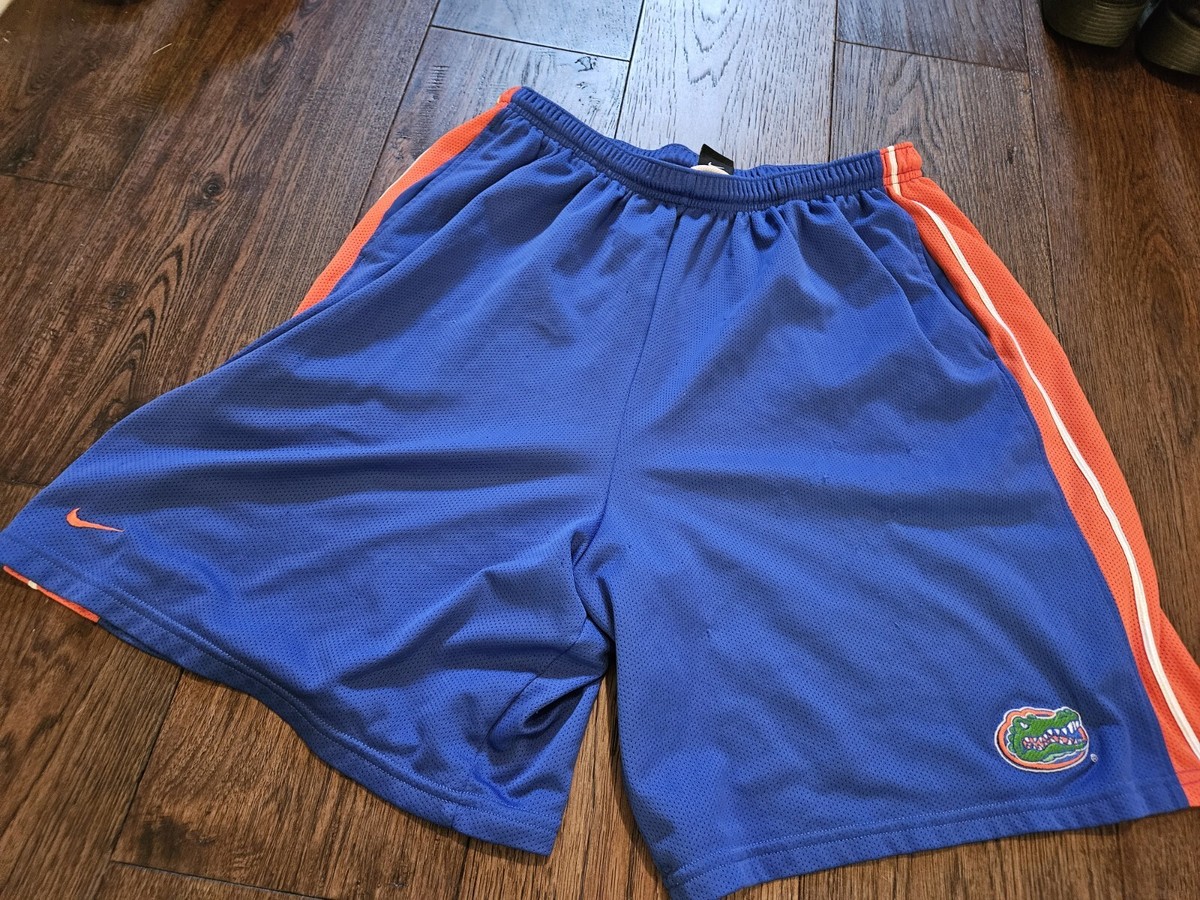 Nike Florida Gators Basketball Shorts Mens Blue Dri Fit Stretch