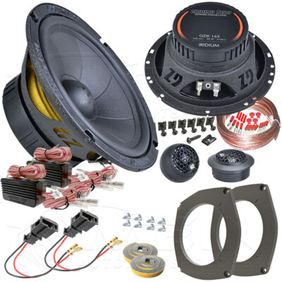 GROUND ZERO LAUTSPRECHER für AUDI A4 Cabrio B6 / B7 - 8H 2000-2009 Front #AJF6