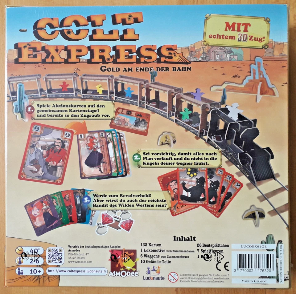 Colt Express - Ludonaute-Verlag - Asmodee  - neu und noch eingesiegelt - Bild 2 von 3