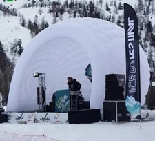 UK 15FT Portable White Inflatable Igloo Dome LED Tent For Party Wedding Free Tax