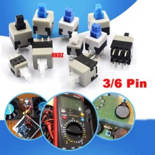 Momentary/Latching Tactile Push Button Switch 5.8/7/8.5mm PCB Mounted SPST 3/6 P