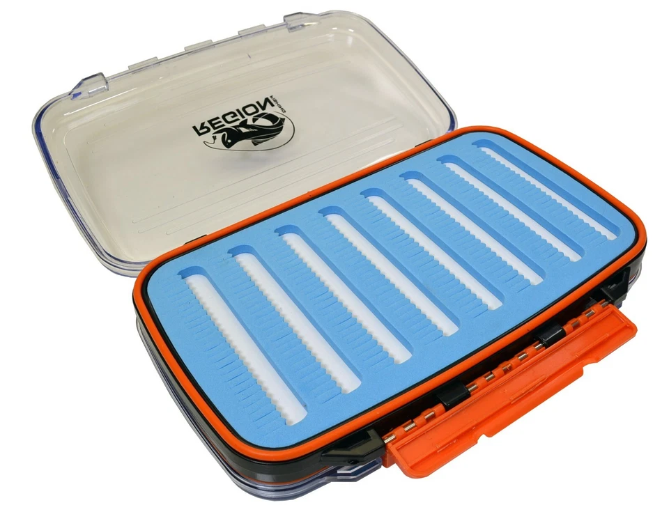 Transmisor combinado de doble cara, ninfa y caja de mosca seca, impermeable y compacto Foto 2 de 3