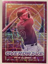 2021 Panini Chronicles Pete Alonso Overdrive Purple Velocity #22 New York Mets